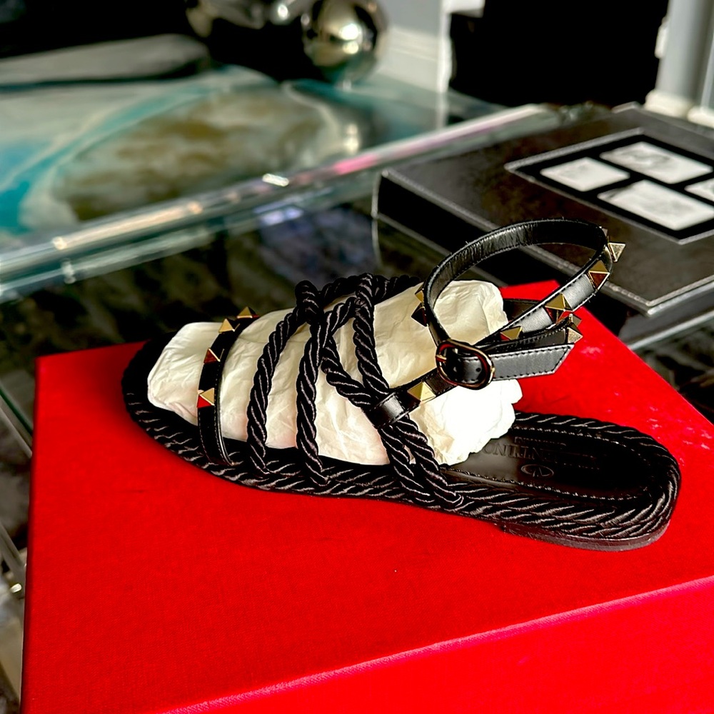 Black Sandals with studs